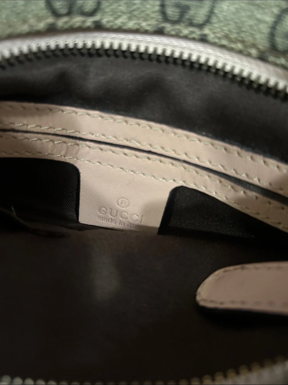 Luxury Monogram Crossbody Bag with Pink Leather Trim
